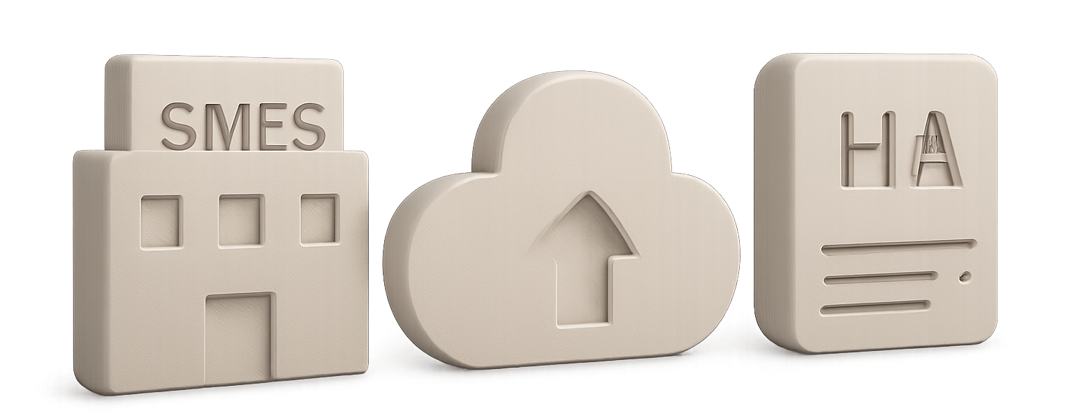 3D illustration of trust, security, and Alphabyte’s expertise in virtualization